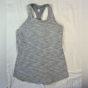 Lululemon Cool Racerback Tank Space Dyed Gray Women’s 6
